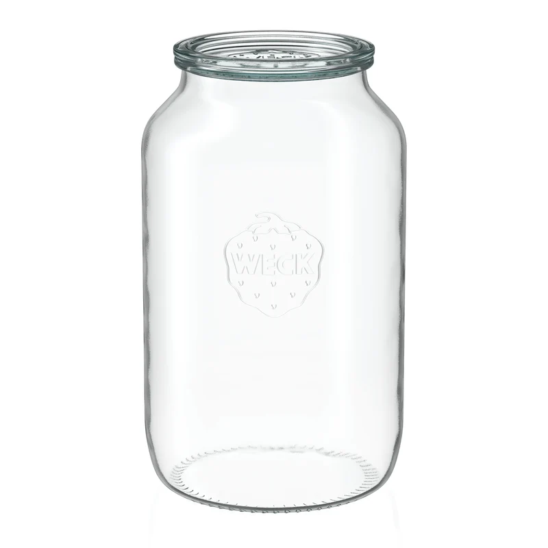 Zylinderglas 3000 ml mit Glasdeckel (4 St.)