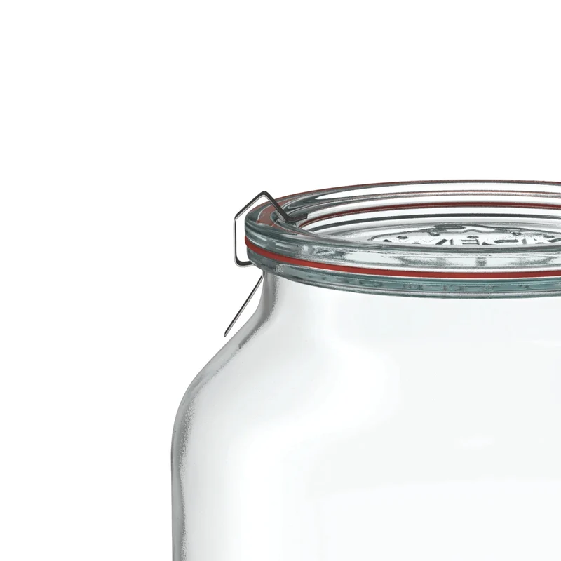 Zylinderglas 3000 ml mit Glasdeckel (4 St.)