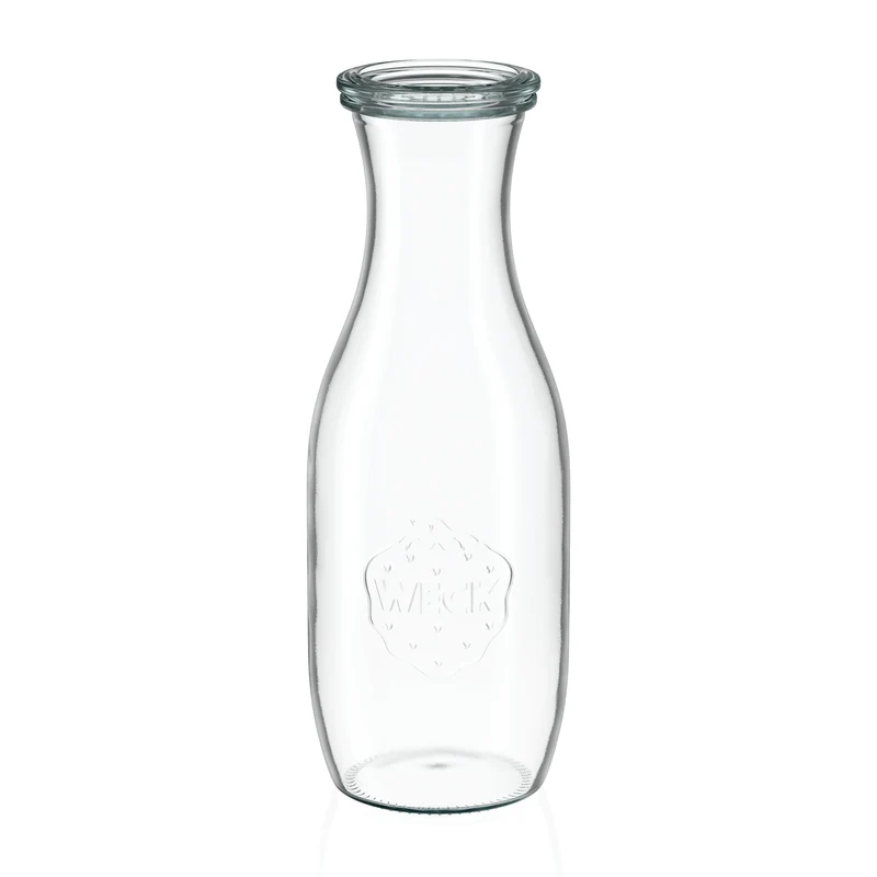Glaskaraffe 1000 ml mit Glasdeckel (6 St.)