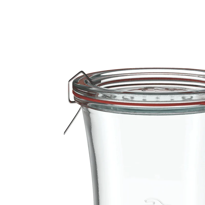 Delikatessenglas 650 ml mit Glasdeckel (6 St.)