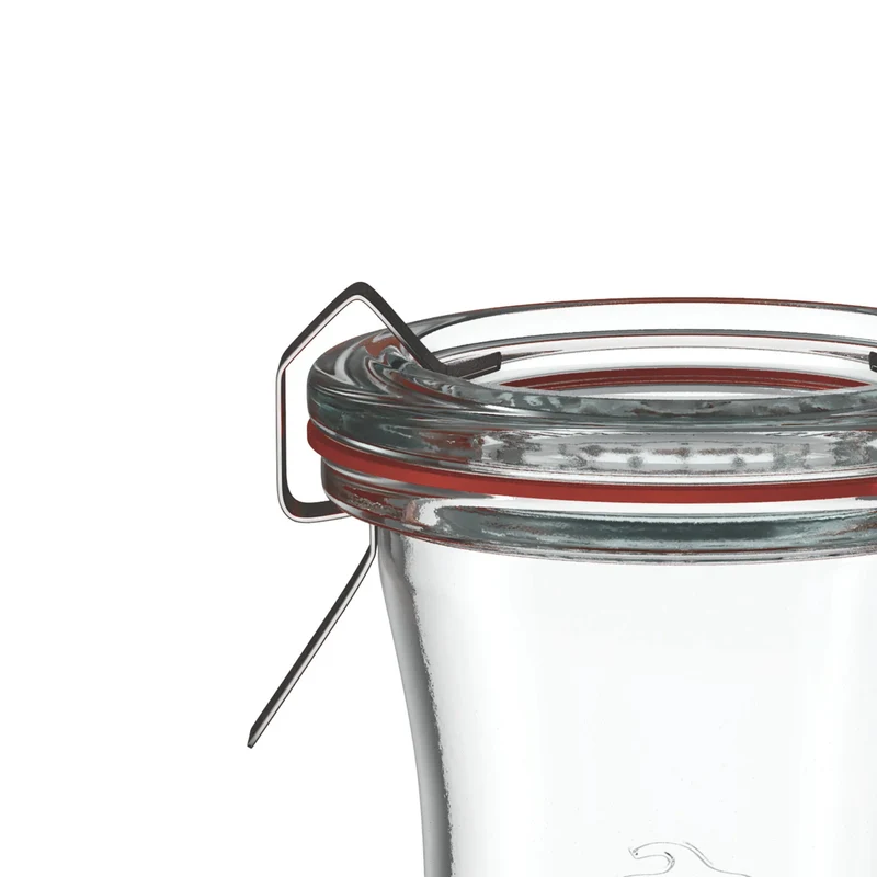 Delikatessenglas 95 ml mit Glasdeckel (6 St.)