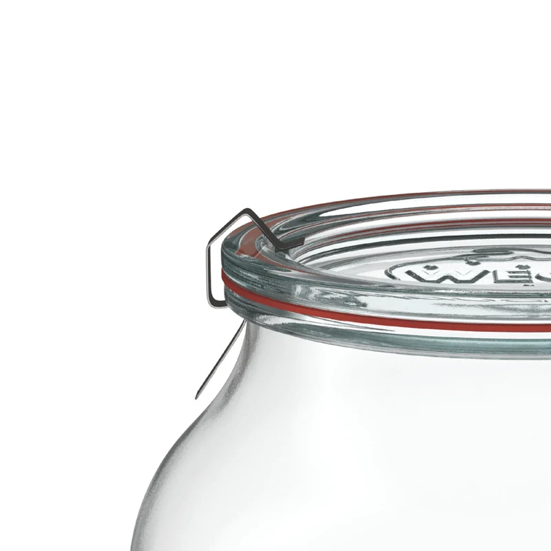 Schmuckglas 950 ml mit Glasdeckel (4 St.)