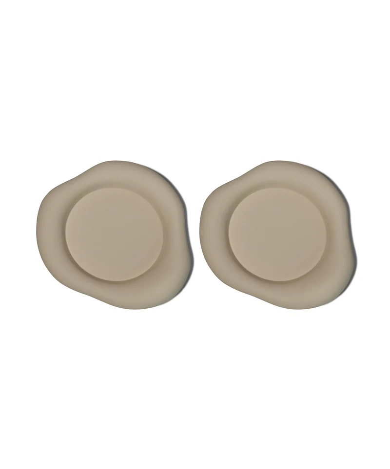 Silikon Untersetzer im organischen Design Taupe | Elou