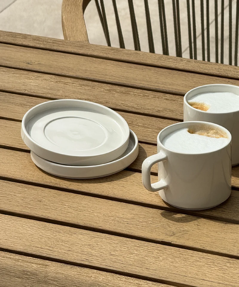 Untertasse in Cremeweiß glänzend | Nia