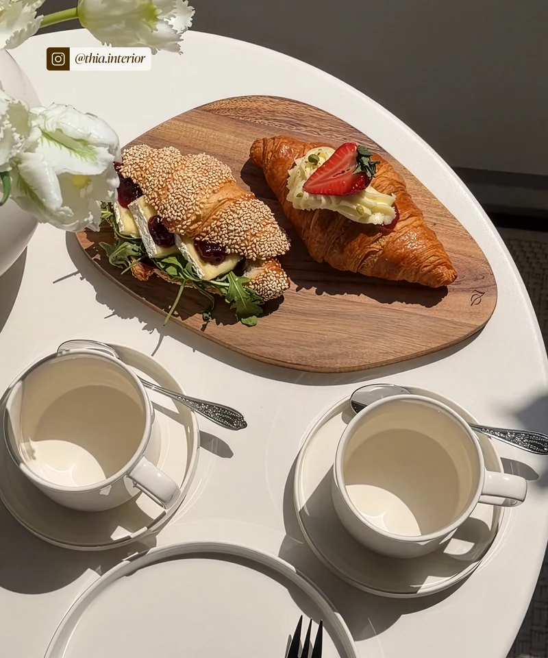 Untertasse in Cremeweiß glänzend | Nia