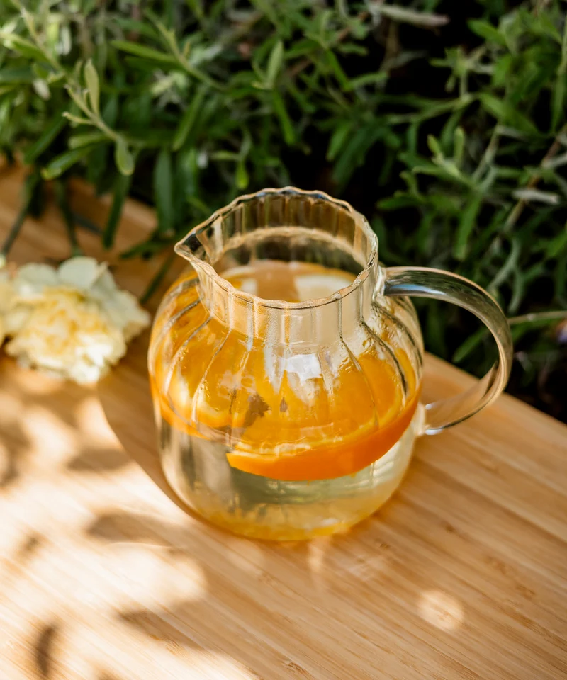 Teekaraffe & Glastassen-Set Streifen-Design | Norway