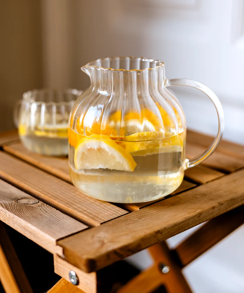 Teekaraffe & Glastassen-Set Streifen-Design | Norway