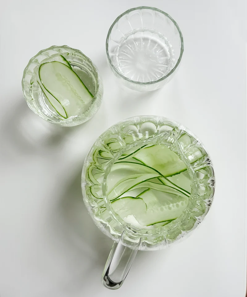 Teekaraffe & Glastassen-Set Streifen-Design | Norway
