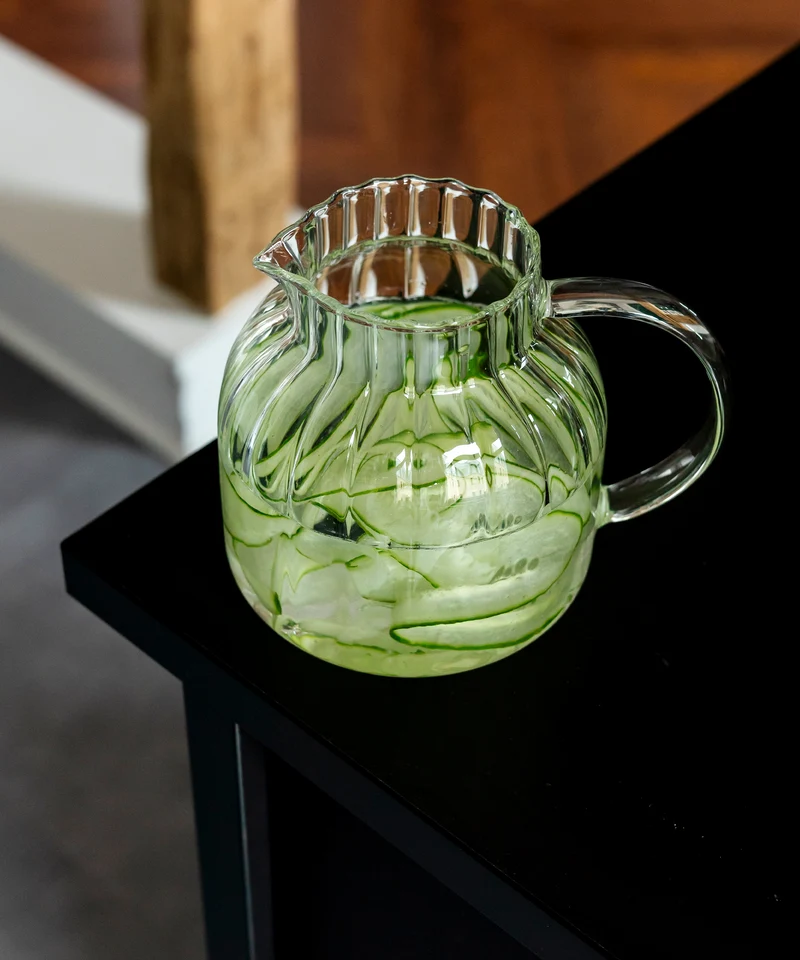 Teekaraffe & Glastassen-Set Streifen-Design | Norway