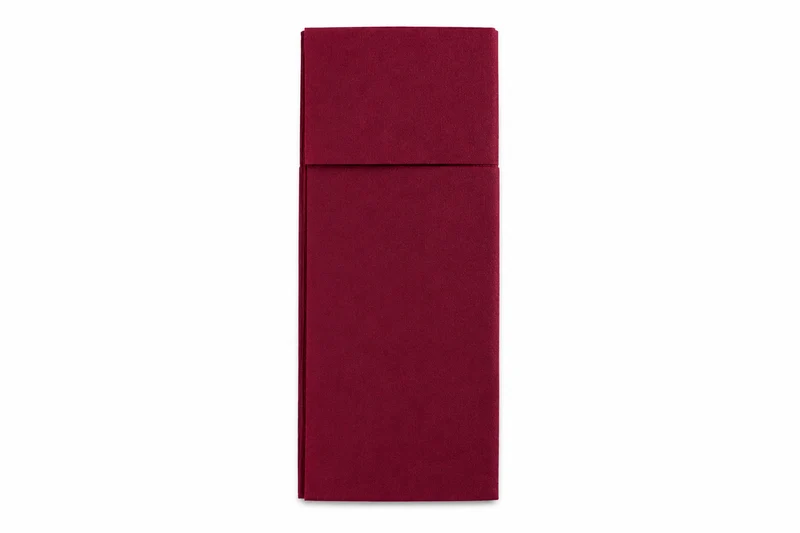 Besteckservietten 38 × 32 cm – Bordeaux | Elegante Serviettentaschen für Gastronomie & Events