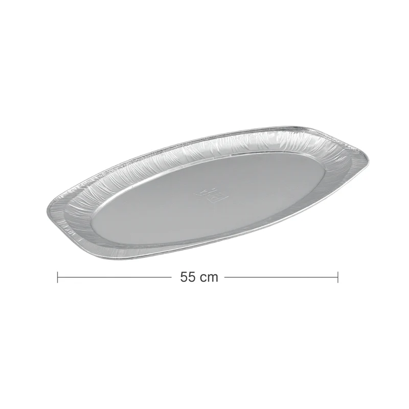 Alu-Servierplatte Oval 55 cm