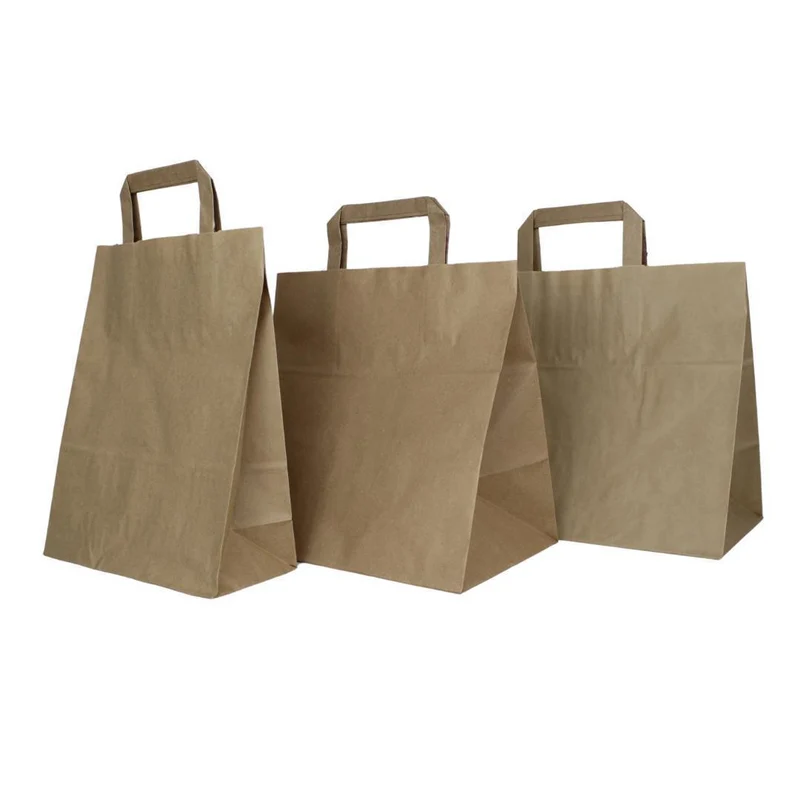 Papiertragetaschen braun variationen