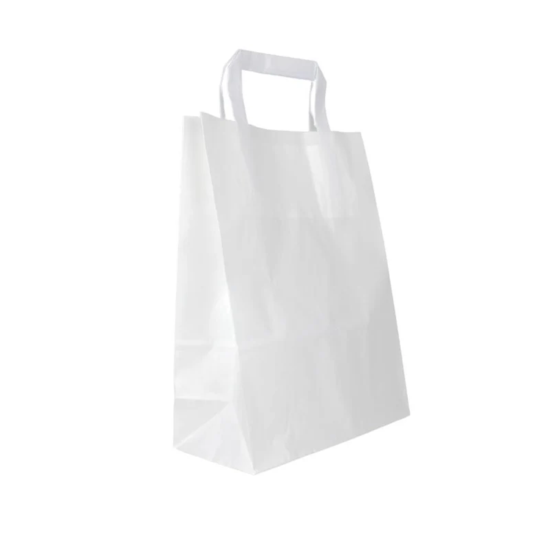 Papiertragetaschen weiß variationen