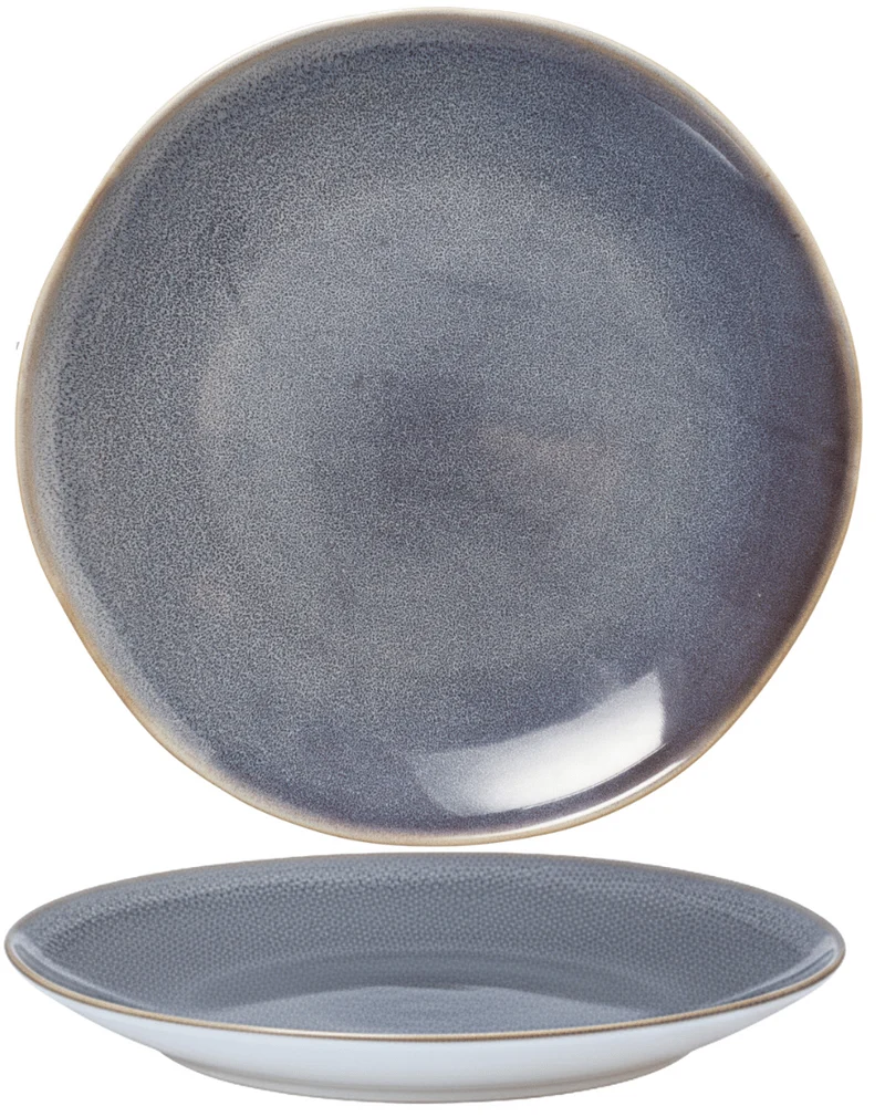 Cookinglife Speiseteller Serene Blue ø 28 cm - Steingut - 4 Stück