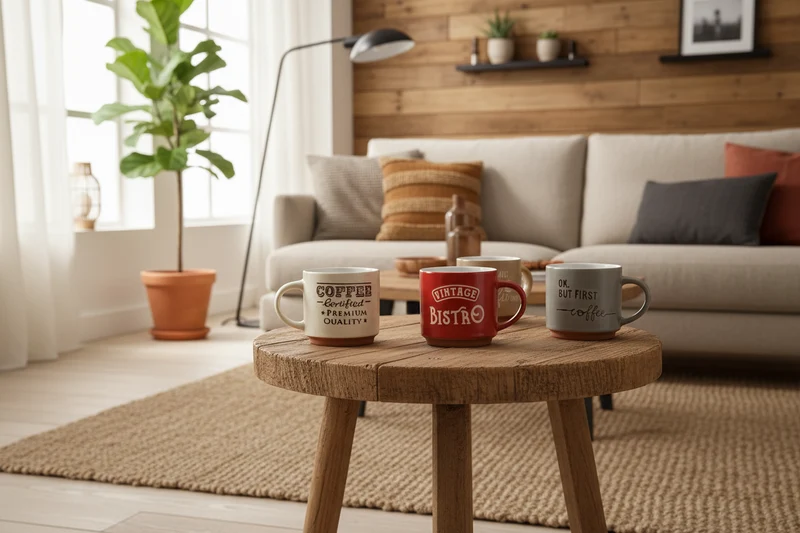 Cookinglife Kaffeebecher Keramik 6er 260 ml - Cappuccino Tee - Kaffeezeit