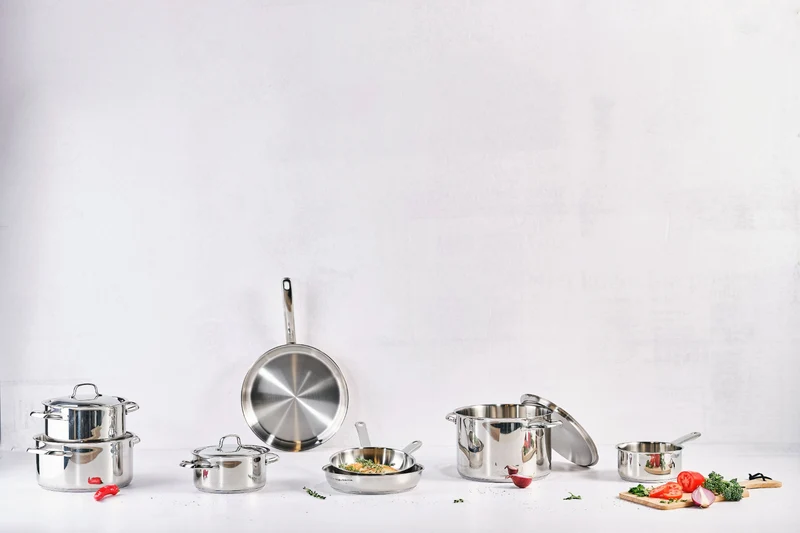 Edelstahl-Bratpfanne Superior - 20 cm Durchmesser - für alle Herdarten geeignet, ohne Antihaftbeschichtung - Cookinglife
