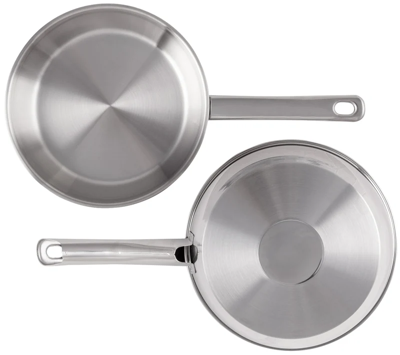 Edelstahl-Bratpfanne Superior - 20 cm Durchmesser - für alle Herdarten geeignet, ohne Antihaftbeschichtung - Cookinglife