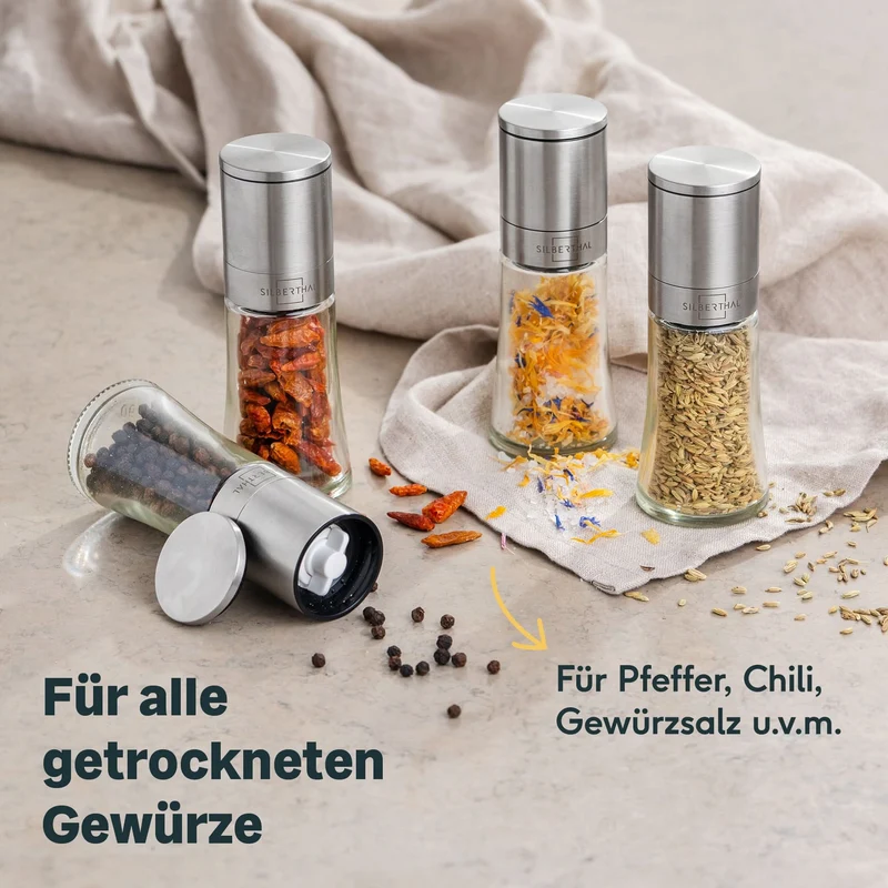 Gewürzmühlen Set 4-teilig