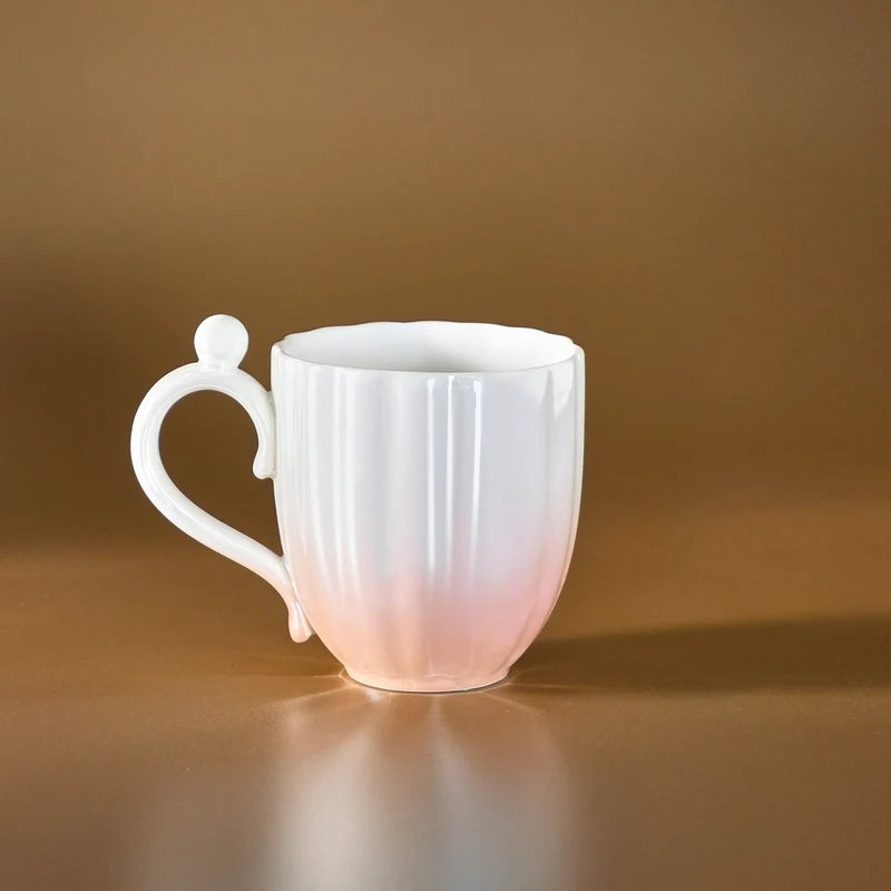 Karaca Shell Lüster Rosa Becher, 380ML