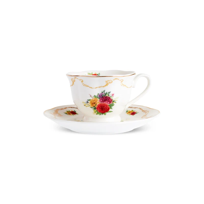Karaca Antique 4-teiliges Teetassen-Set für 2 Personen, 200ML