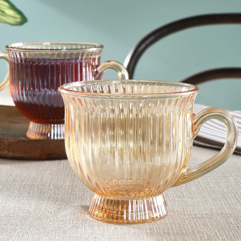 Karaca Maya Glas-Teetassen-Set für 4 Personen, 200ML