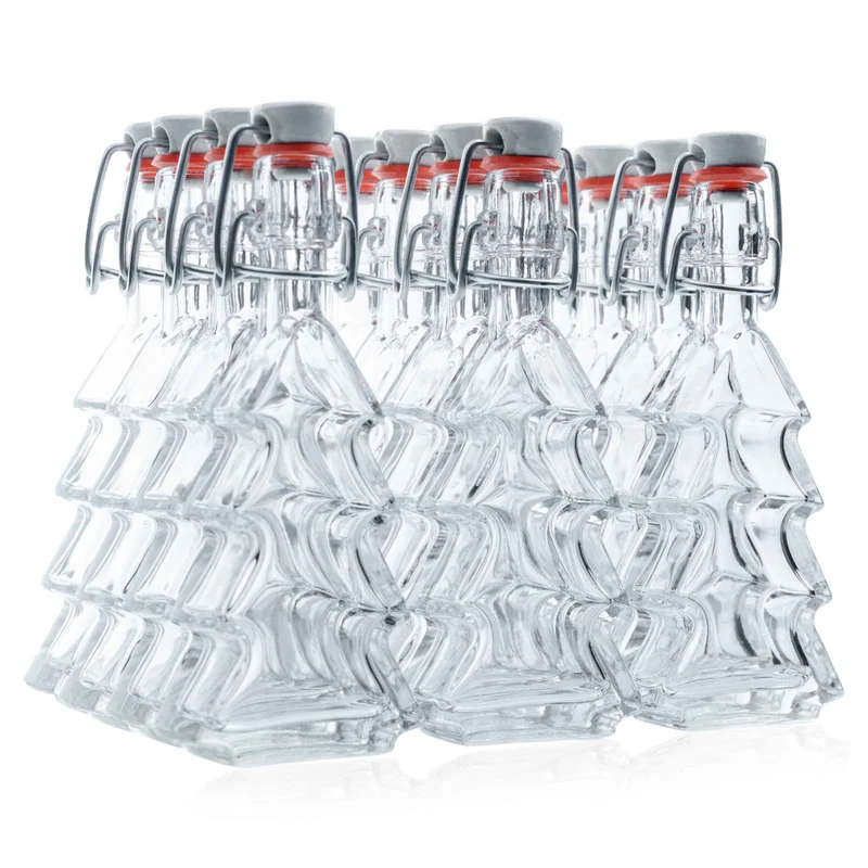 Flasche Tannenbaum 40 ml im 12er Weihnachtsset mit Bügelverschluss