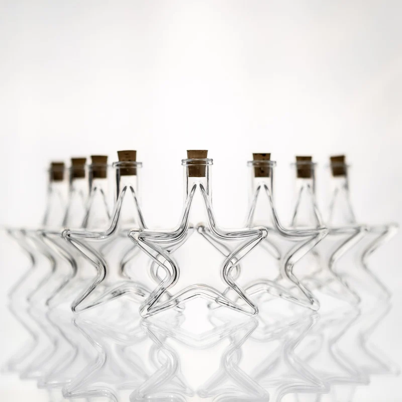 Flasche Stern 100 ml im 8er Weihnachtsset mit Korken