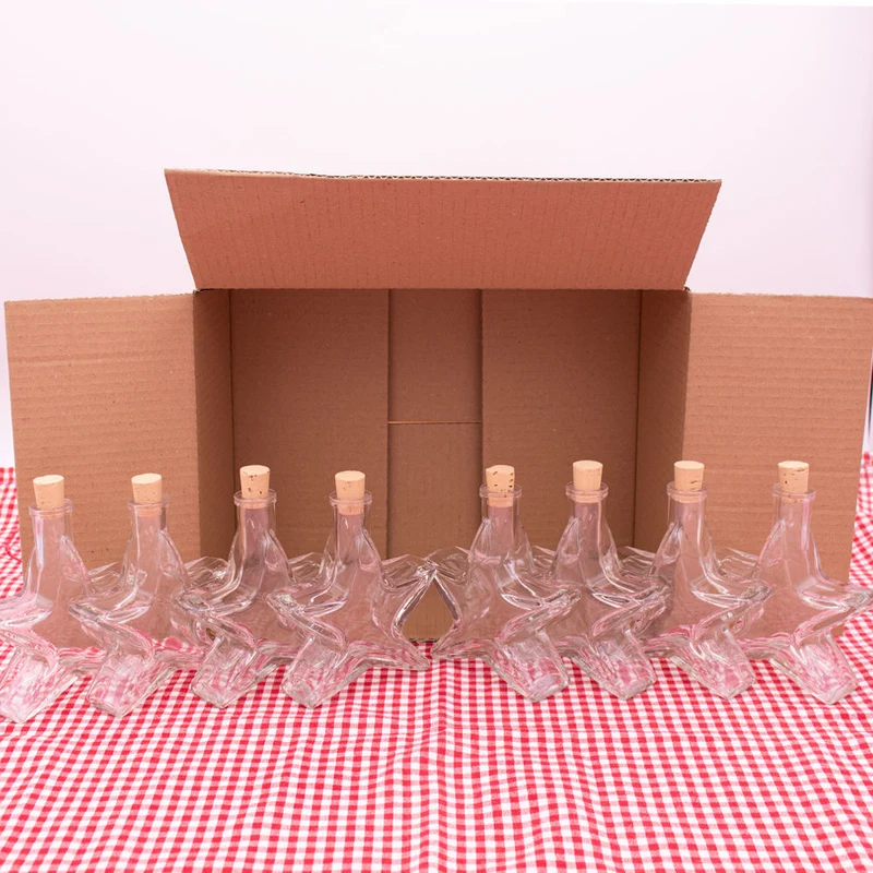 Flasche Stern 100 ml im 8er Weihnachtsset mit Korken
