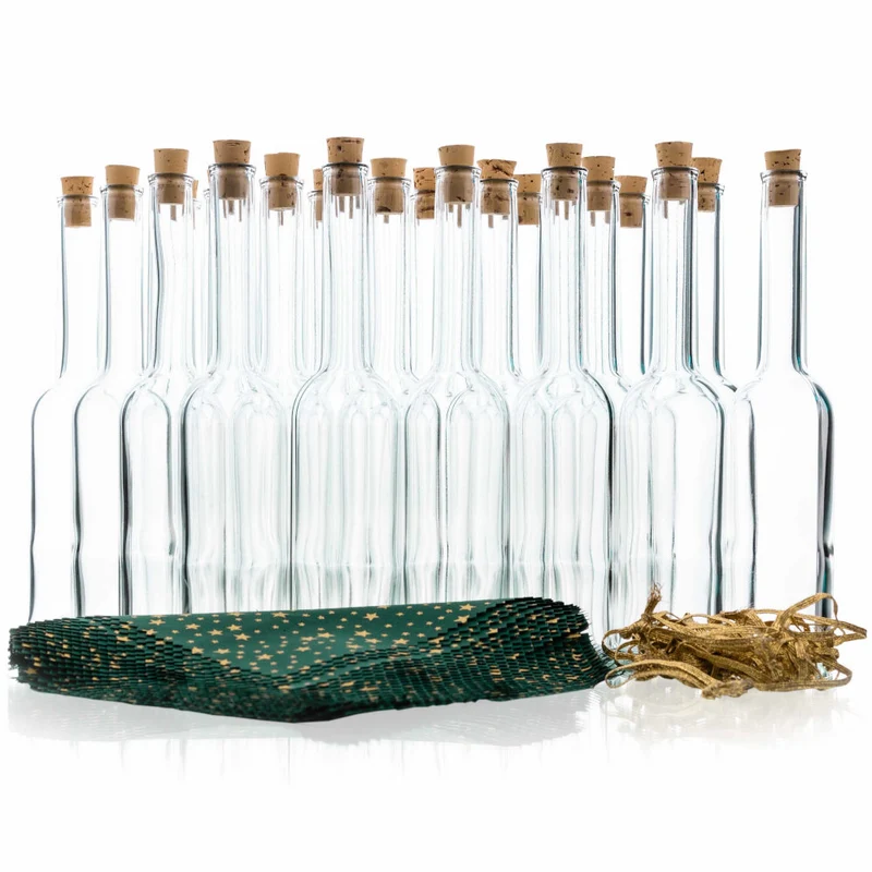 Flaschen-Adventskalender 24 x Opera-Flasche 100 ml mit Deko-Zubehör