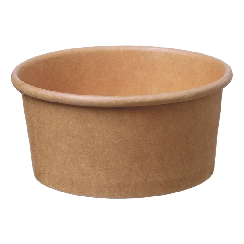 Dressingbecher, Pappe, braun
