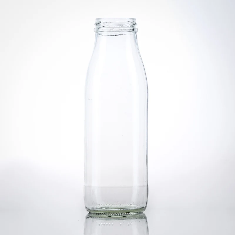 8er-Set Milchflasche 500 ml inkl. TO-Verschlüsse in Gold und Etiketten
