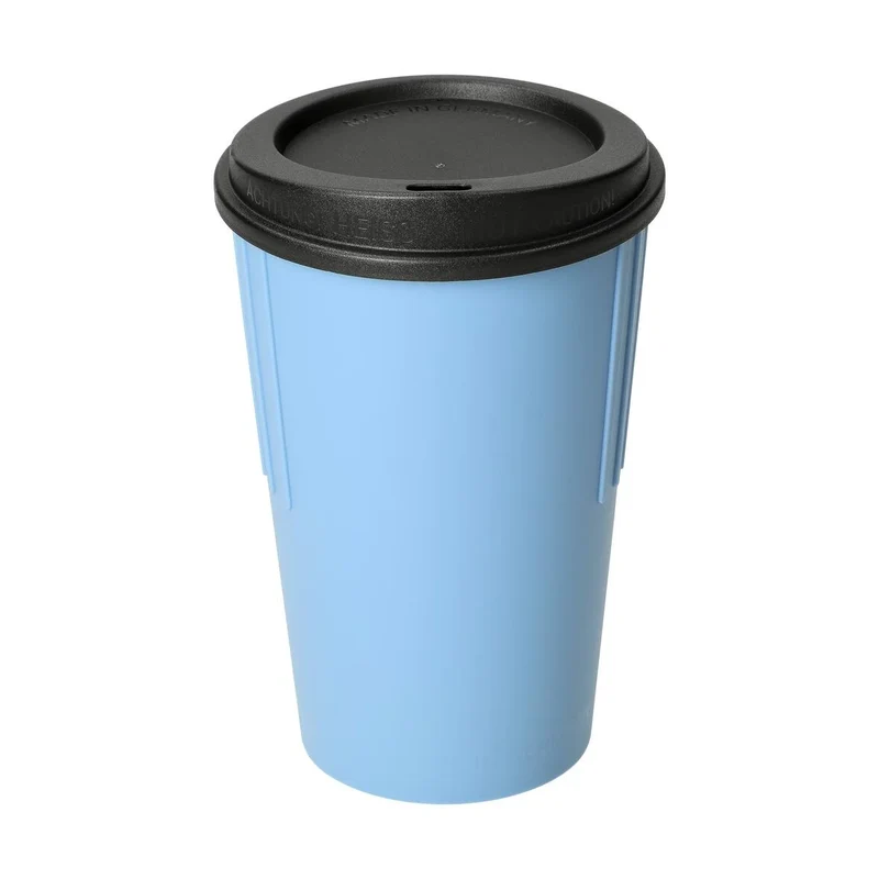 Mehrweg-Riffel-Kaffeebecher ToGo, PP, 300ml, Ø79x115mm