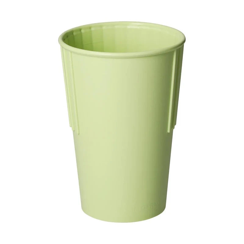 Mehrweg-Riffel-Kaffeebecher ToGo, PP, 300ml, Ø79x115mm