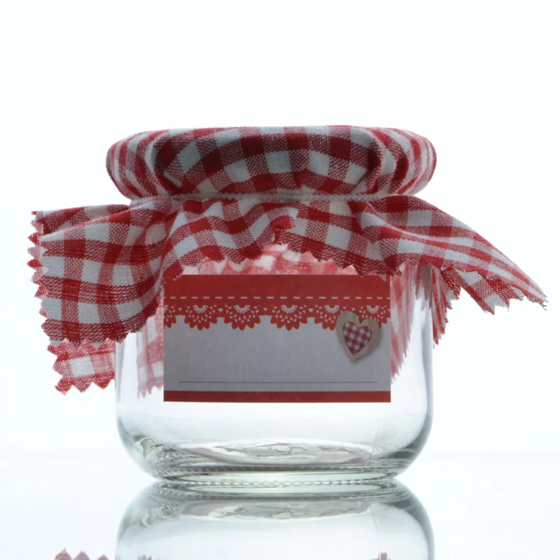 Puschkin Glas 212 ml im 12er-Set inkl. Verschlüssen und Dekozubehör