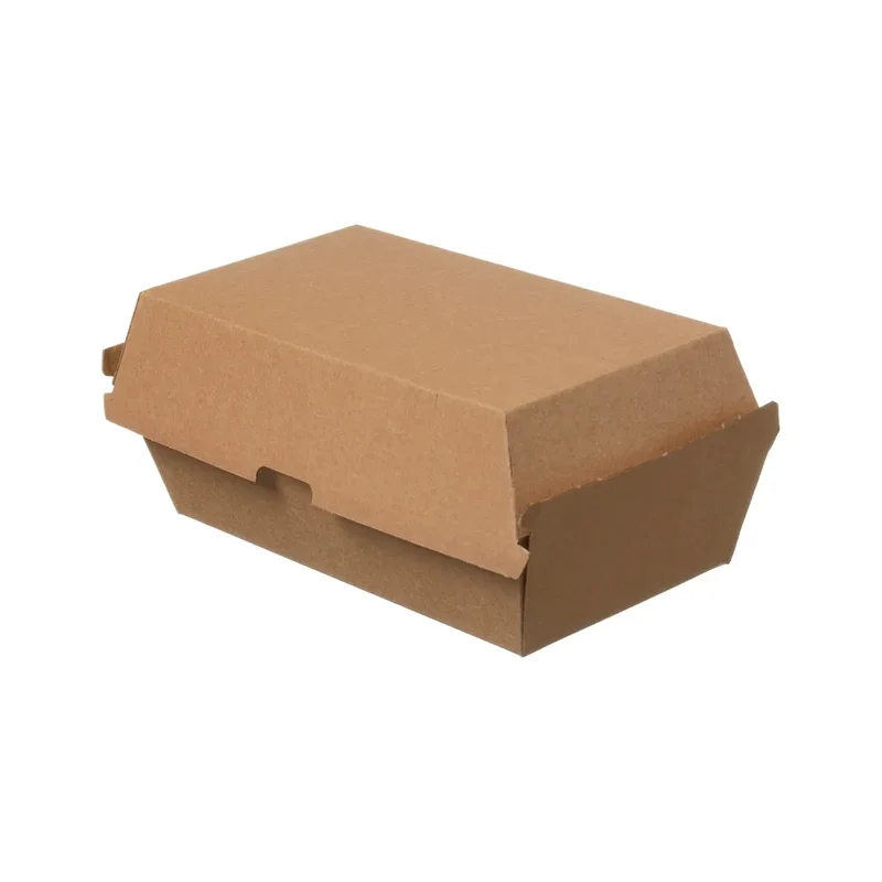 Lunch-Boxen, Wellpappe, unbedruckt, braun