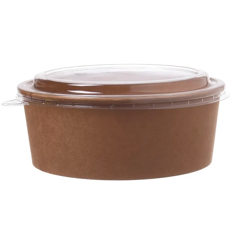 Salatschalen To Go "PE" (300 St.), Pappe, rund, braun