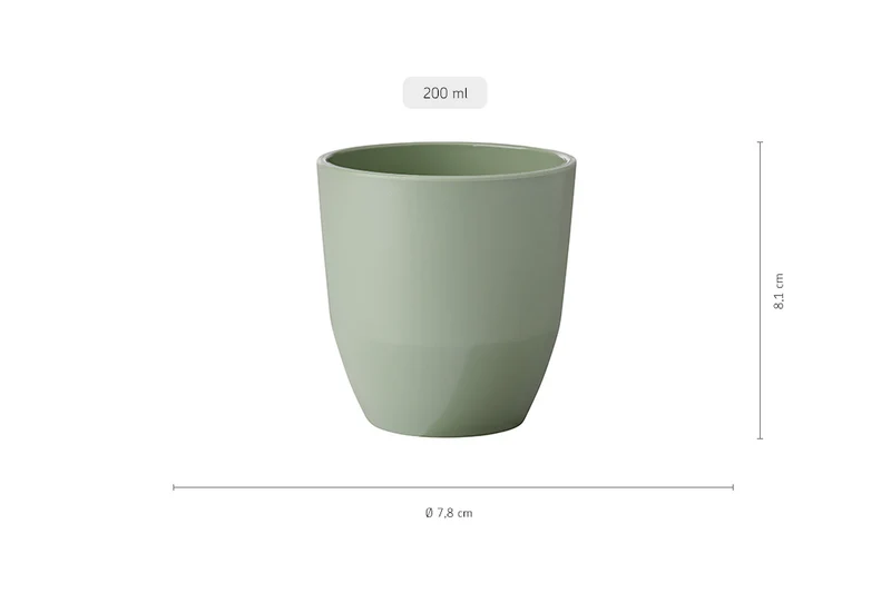 Mepal Geschirrset Silueta Nordic White 8-teilig / 2 Personen - 2 Teller, 2 tiefe Teller, 2 Schalen und 2 Becher