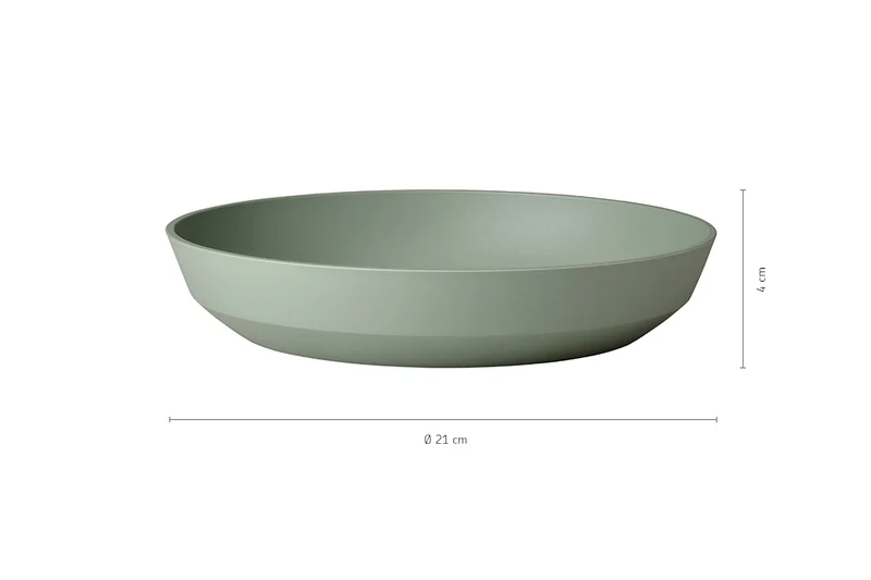Mepal Geschirrset Silueta Nordic White 8-teilig / 2 Personen - 2 Teller, 2 tiefe Teller, 2 Schalen und 2 Becher