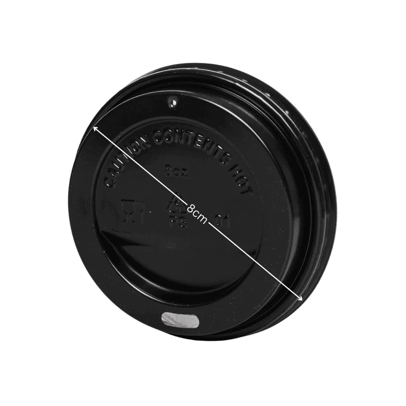 Deckel für Kaffeebecher 80mm Schwarz