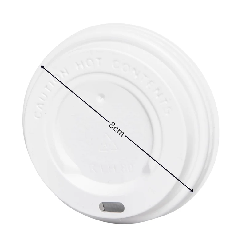 Deckel für Kaffeebecher 80mm Weiß
