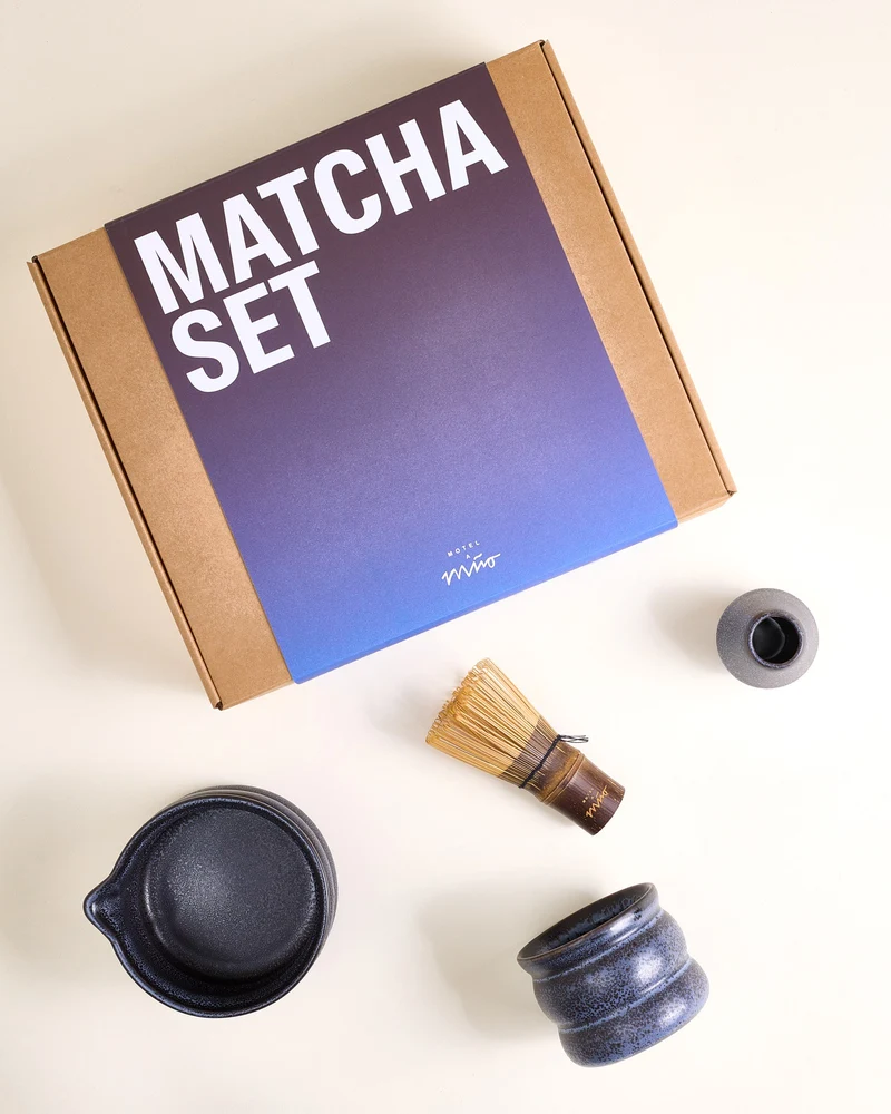 Turmalina Matcha-Set bubble 4-teilig schwarz