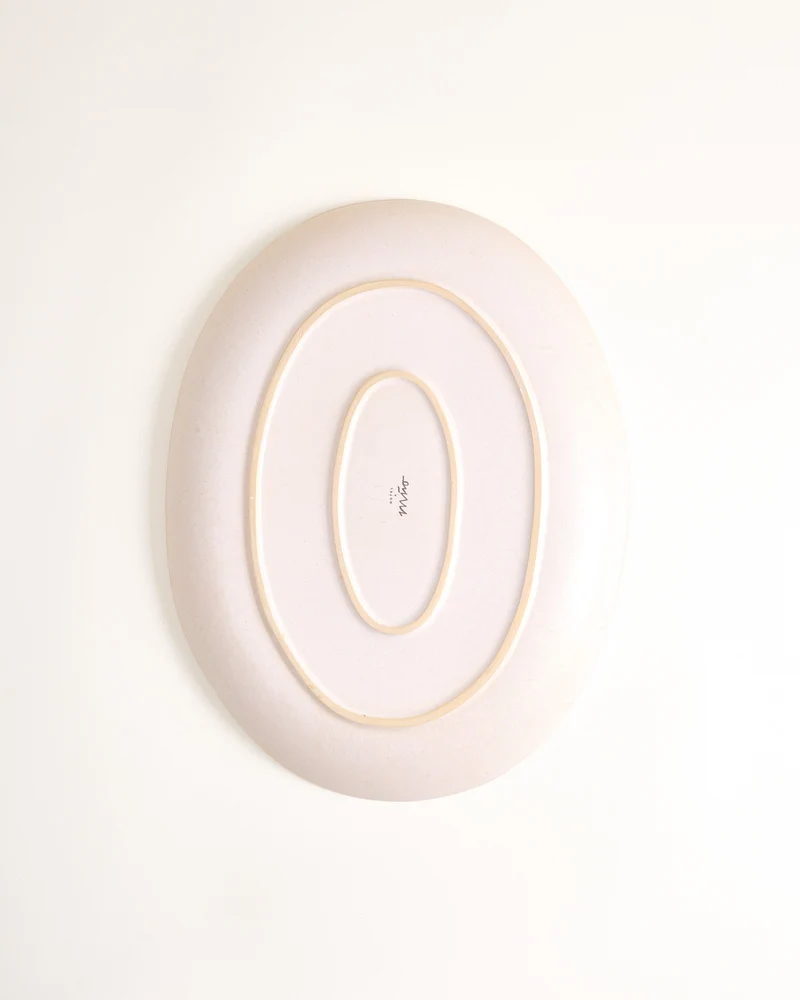 Sintra Servierplatte L oval sand
