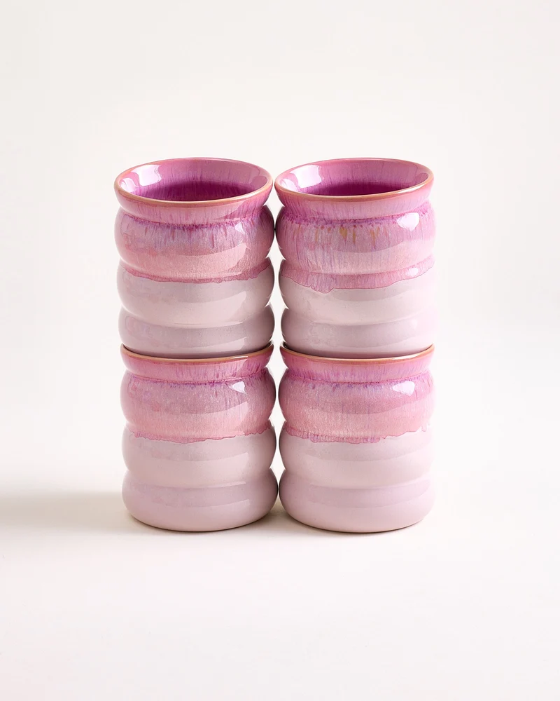 Bica Becher groß bubble pink 4er-Set
