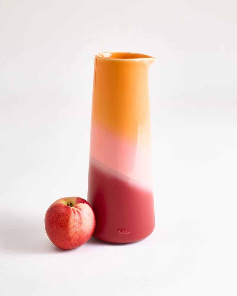 Pinguim Karaffe orange rosa rot
