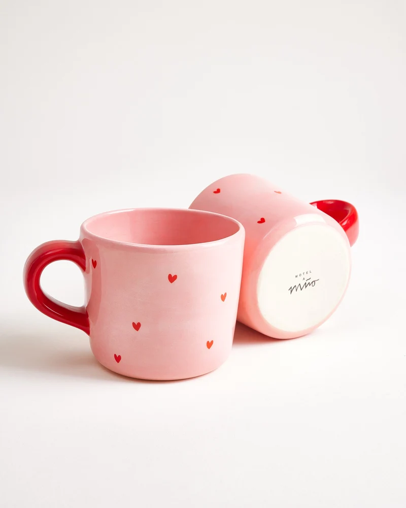 Lira Tasse groß Home rosa rot
