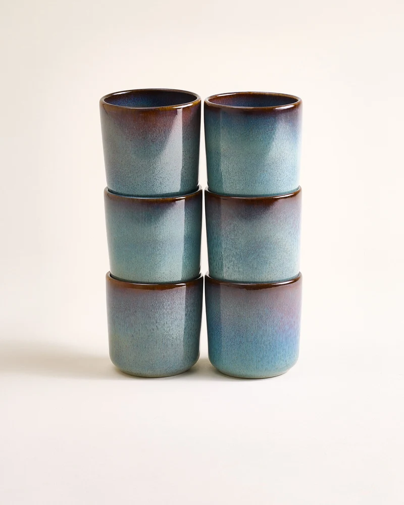 Madeira Becher klein grünblau 6er-Set
