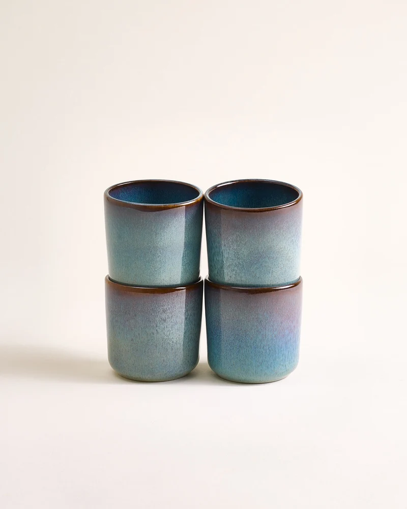 Madeira Becher klein grünblau 4er-Set