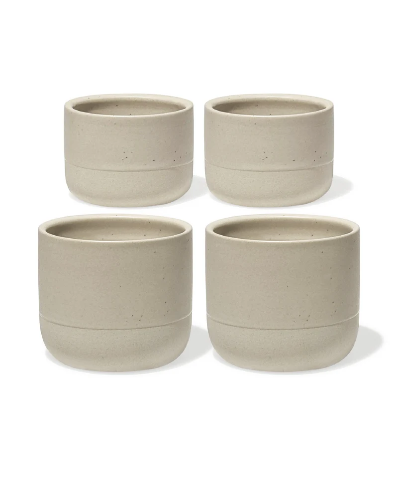 Cappuccino & Espresso Keramik Becher Beige | Faro