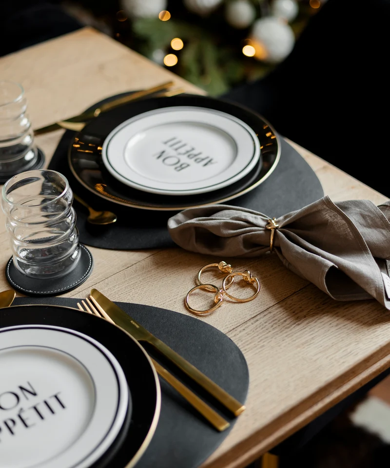 Serviettenringe Gold & Silber im 2x 6er Set | Tye