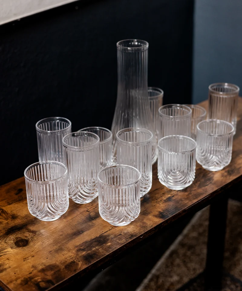 8er Set kleines & großes Glas mit GRATIS Karaffe | Rom